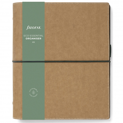Diář Filofax Eco Essential | A5 golden oak  fleppi náplň na zbytek roku 2025
