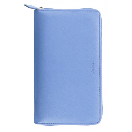 Filofax saffiano compact zip modrá