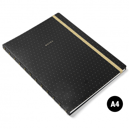 Filofax Notebook Moonlight | A4 Černý