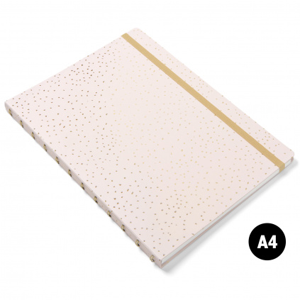 Filofax Notebook Confetti | A4 Rose quartz