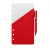 Kuličkové pero s poutkem a vkladem do diáře | Personal Červená
