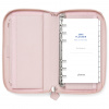 Diář Filofax Saffiano Zip | Personal-Compact Blush  fleppi náplň na zbytek roku 2025