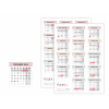 Samolepky Týdenní kalendář 2024/2025 - barevný
