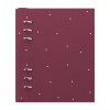 Clipbook A5 timeless polka dot burgundy front 145066