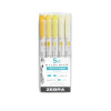 Zvýrazňovače Zebra Mildliner Dual Tip | sada 5 ks Yellow