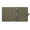 Diář Filofax Camden | A5, Olive  fleppi náplň na zbytek roku 2025
