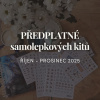 PŘEDPLATNÉ samolepkových kitů | říjen-prosinec 2025
