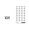 Textové samolepky na přání - TEXT