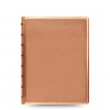 filofax saffiano notebook a5 rose gold front 1