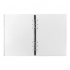 clipbook saffiano metallics silver a5 open 1