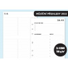 Náplň do diáře - Měsíční přehledy 2022, měsíc/2 strany (Velikost náplně Personal)