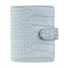 Diář Filofax Classic Croc | Pocket Silver mist  fleppi náplň na zbytek roku 2025
