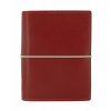 Diář Filofax Domino | Pocket Červená  fleppi náplň na zbytek roku 2025