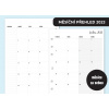 Náplň do diáře - Měsíční přehledy 2023, měsíc/2 strany