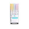 Zvýrazňovače Zebra Mildliner Dual Tip | sada 5 ks Gentle