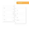 Náplň do diáře - Kalendář nedatovaný, týden/2 stranu, horizontální, linkovaný