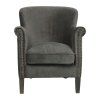 fauteuil claude gris fonce