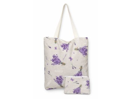 Taška set s kosmetickou taštičkou levandule