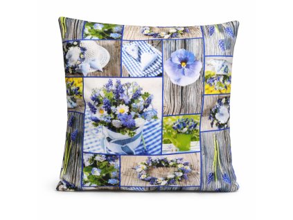 povlak na polstář 40x40cm macešky