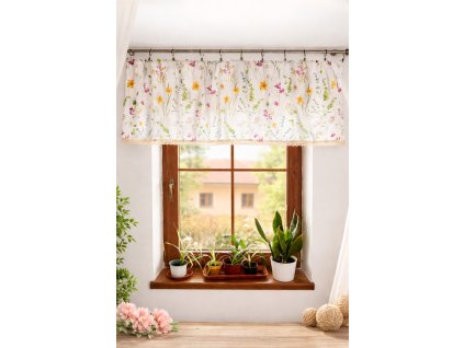 závěs do okna s krajkou