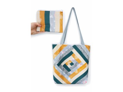 Patchworková taška šedá