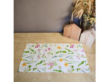 Ubrousek s květinovým vzorem luční kvítí 35x60cm
