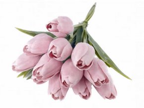 tulipán umělý růžová světlá