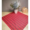 Ubrus středový 60x60cm kostka červená