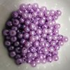Lesklé plastové korálky Glance 6 mm barva fialová