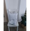 Vánoční povlak na polštář 40×40 cm – bílý s motivem vloček