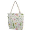Plátěná taška se zapínáním na zip kvítí