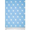 HLB 199 BAVLNĚNÉ PLÁTNO SV. MODRÉ - HVĚZDIČKY