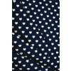 HLB 183 BAVLNĚNÉ PLÁTNO NAVY - SRDÍČKA