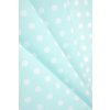 BAVLNĚNÉ PLÁTNO, TYRKYSOVÉ - PUNTÍK 8 mm