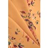 ŠIFON ŽLUTO,ORANŽOVÝ - VZOR KVĚTŮ