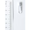 GKK ZIP 06 KOVOVÝ JEZDEC NA ZIP BÍLÝ 3 mm
