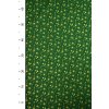 VÁNOČNÍ BAVLNA ZELENÁ, DROBNÉ VLOČKY