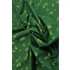 DKB VAN 143 VÁNOČNÍ BAVLNA ZELENÁ, VZOR JEHLIČÍ