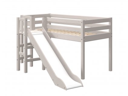 Zvýšené jednolůžko s plošinou a skluzavkou Flexa Classic