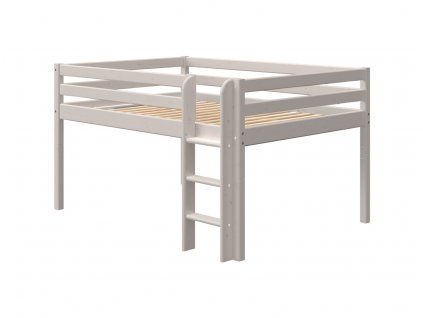 Zvýšené dvoulůžko s rovným žebříkem Flexa Classic