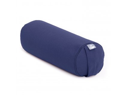 157b yoga meditation pilates yoga mini bolster eco baumwolle blau schraeg