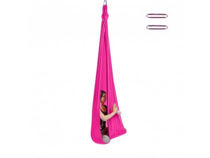 Aerial Yoga AIR súprava siete a karabín na Fly a Aerial jogu - 5 m (Farba Čierna)