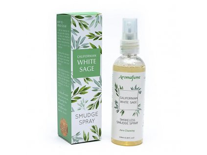 Aromafume Smudge aroma osviežovač vzduchu sprej Biela šalvia 100 ml (Vôňa Biela šalvia)
