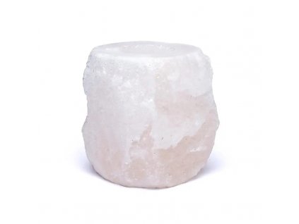 svietnik z himalajskej soli biely