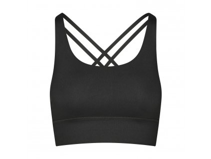 nb0100xs sports bra niyama essentials wmn sports bra crossed back schwarz front