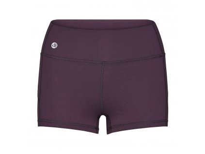 ns011as shorty niyama essentials wmn gym shortie dark purple front
