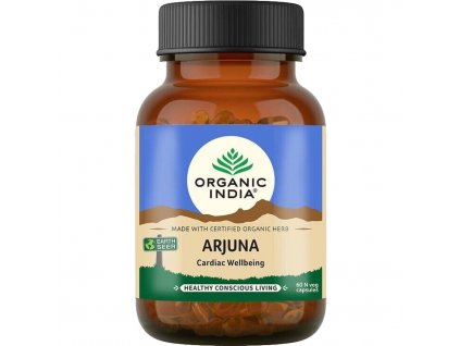 organic india arjuna kapsuly 60 ks zdrave srdce a cievy