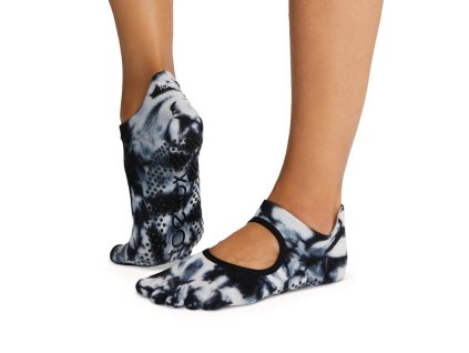 Toesox Fulltoe Bellarina protišmykové ponožky - Sezónne novinky (Farba Coconut Tie Dye, Veľkosť M 39-42,5)