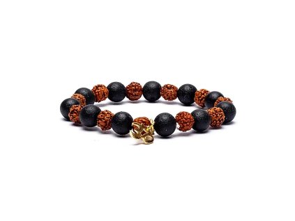 Flexity Rudraksha náramok na ruku (Typ Peach moonstone)