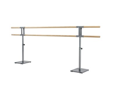 5 GISELLE height adjustable double ballet barre with wheels